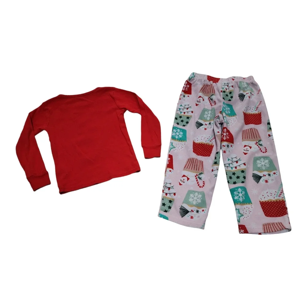 Carter's Girl 2pc Sweet Dreams Holiday Pajamas 4